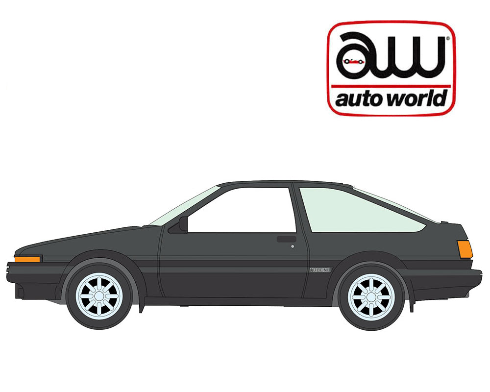 (Preorder) Auto World 1:64 2026 Premium Release 5B – 1983 Toyota Sprinter AE86 Hatchback – Slate Gray
