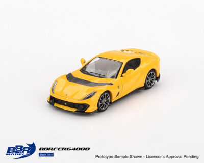 (Preorder) BBR Models 1:64 Ferrari 812 Competizone Giallo Modena- Yellow