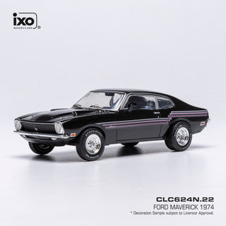 IXO 1:43 1974 Ford Maverick - Black with stripes