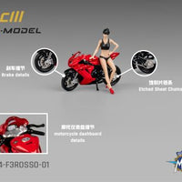 (Preorder) CM Model 1:64 MV Agusta F3 Rosso Red With Showgirl Figure –