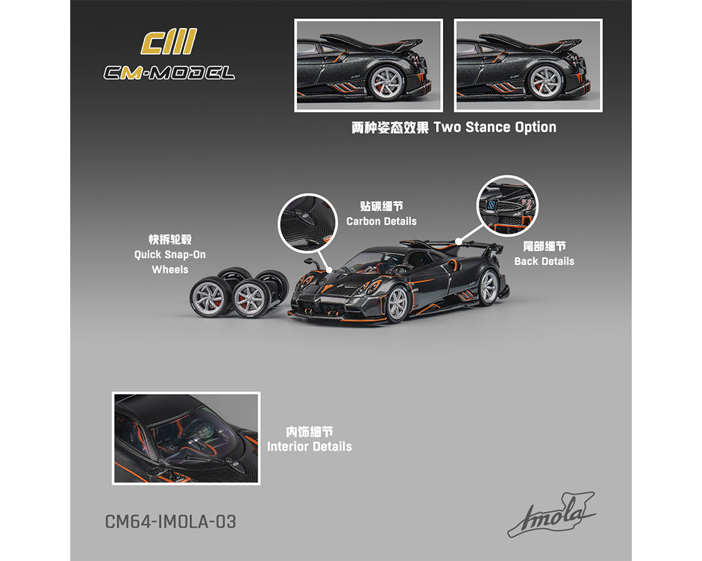 (Preorder) CM Model 1:64 Pagani Imola – Metallic Grey