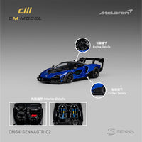 (Preorder) CM Model 1:64 McLaren Senna GTR – Metallic Blue