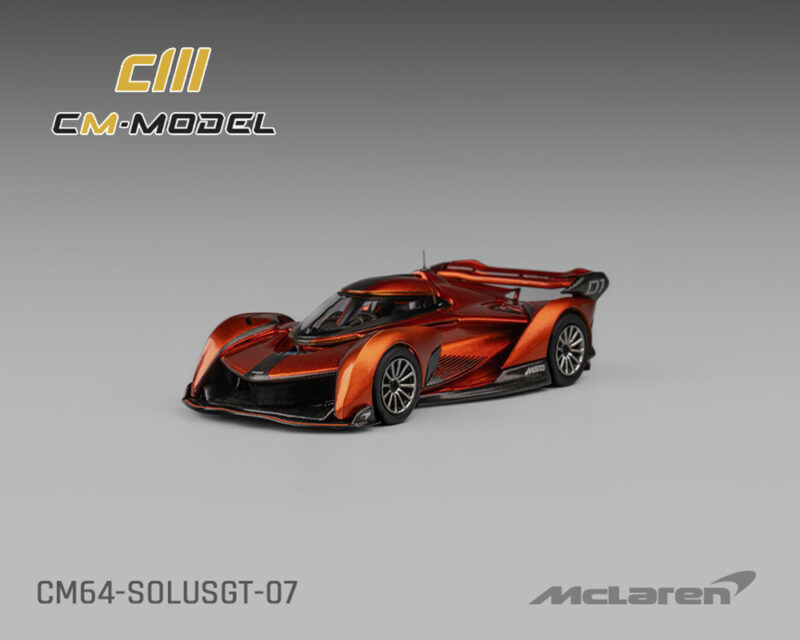 (Preorder) CM Model 1:64 Mclaren SolusGT – Metallic orange
