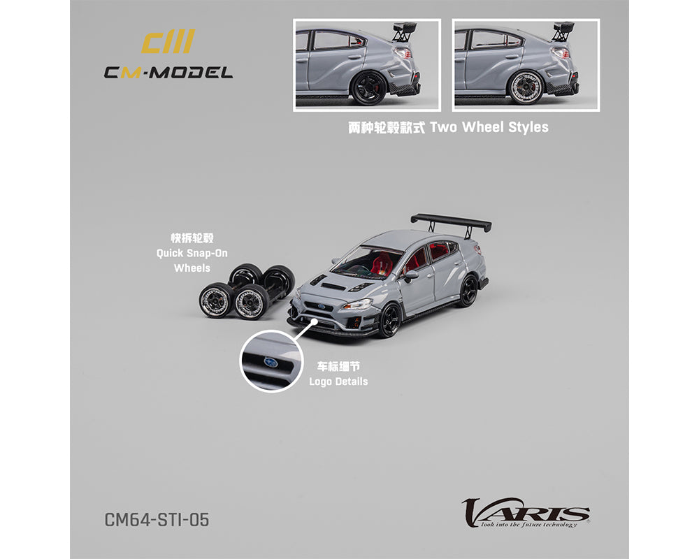 (Preorder) CM Model 1:64 Subaru STI Varis Widebody 1.0 – Gray