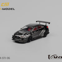 (Preorder) CM Model 1:64 Subaru STi Varis WideBody 1.0 – Chrome Black