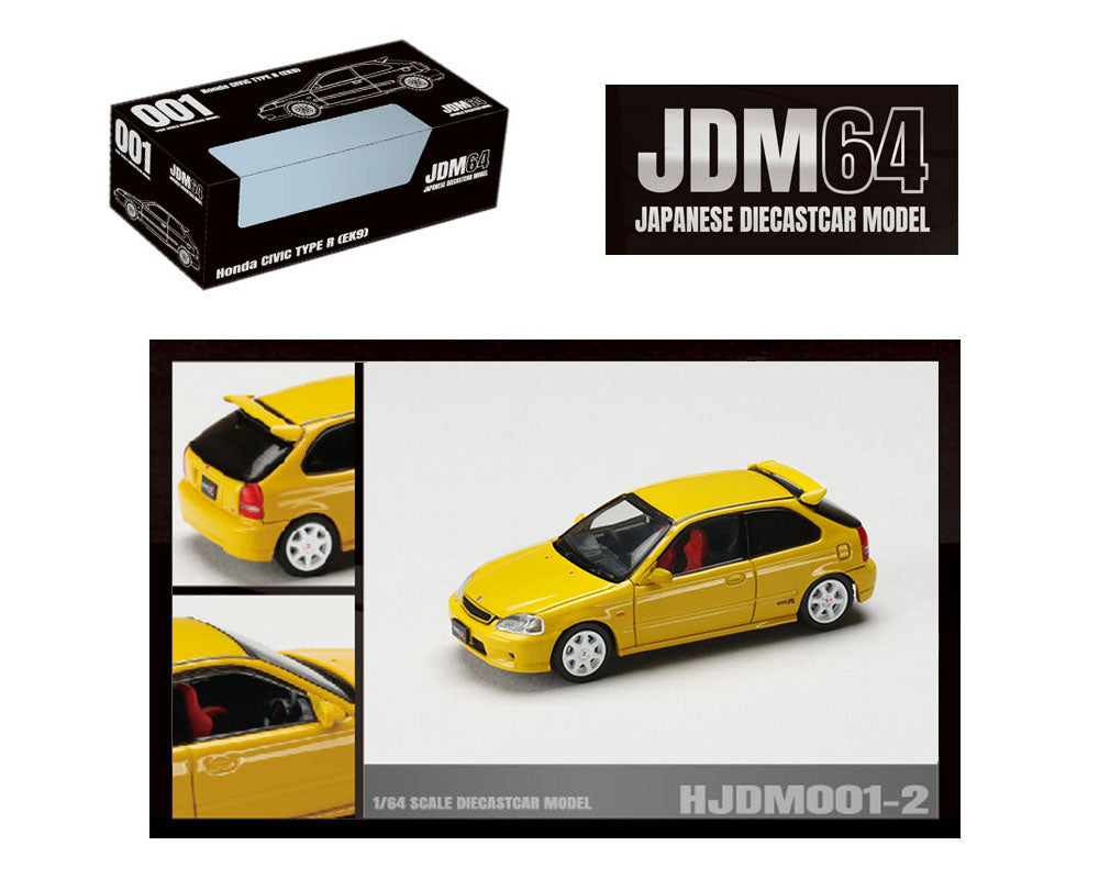 Hobby Japan 1:64 JDM64 Honda CIVIC TYPE R (EK9) – Sunlight Yellow
