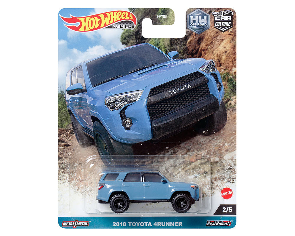 Hot Wheels 1:64 2018 Toyota 4Runner – Blue – Car Culture