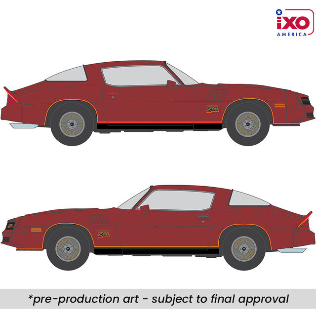 1:64 Scale 1978 Chevrolet Camaro Z28 - Carmine Metallic