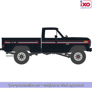 IXO 1:64 1983 Ford F-150 XLS Flareside 4x4 - Raven Black