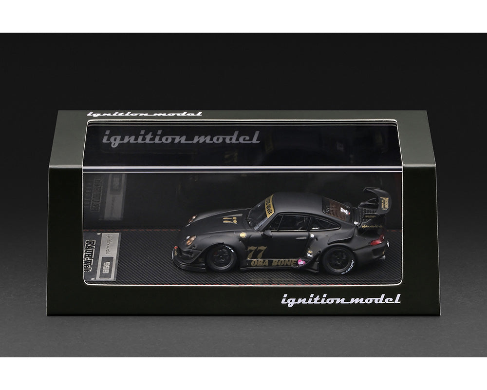 (Preorder) Ignition Model 1:64 Rauh-Welt Begriff RWB 993 -77 OBA BONE – Matte Black – Limited Edition
