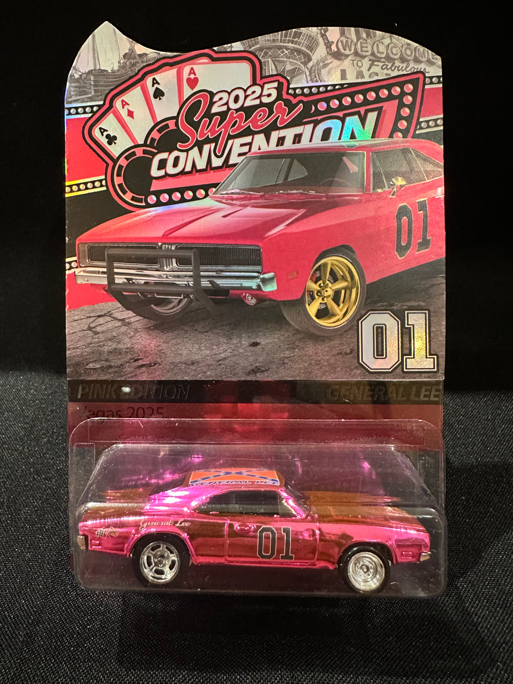 Las Vegas 2025 Dukes General Lee Drop Pink Charger