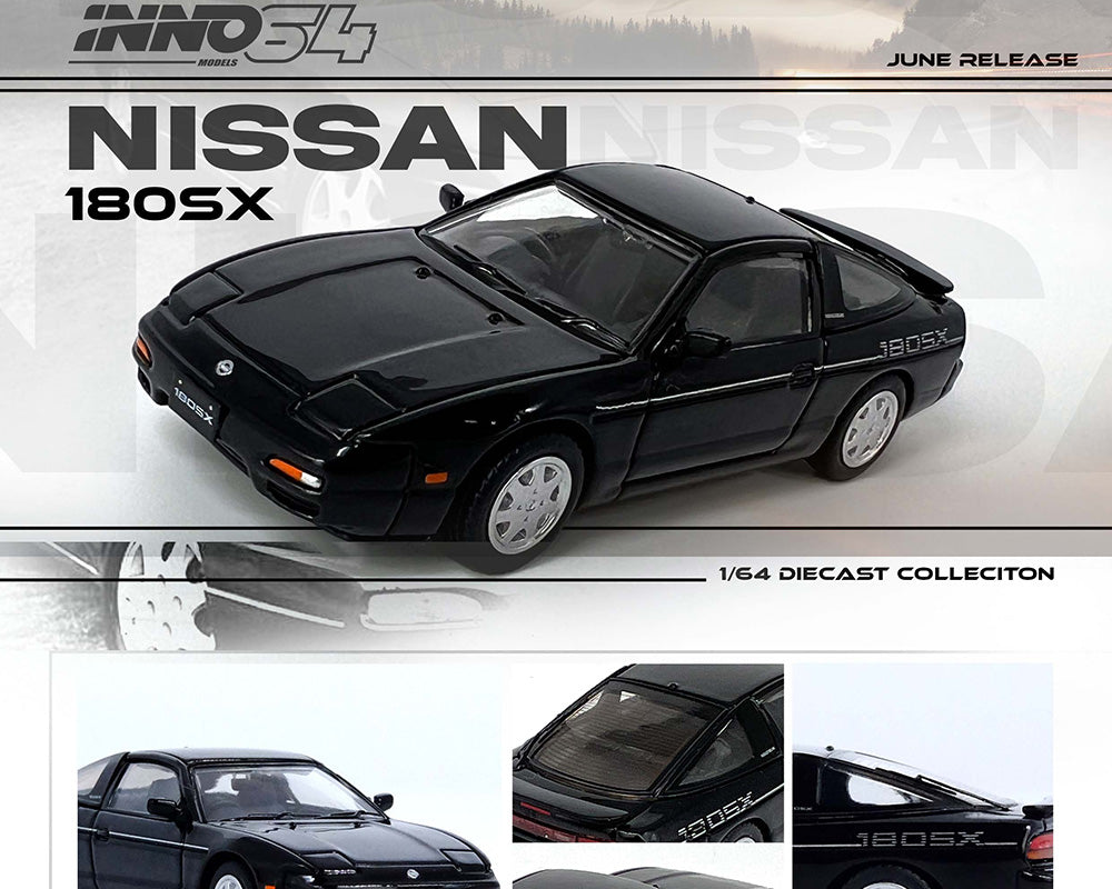 INNO64 1:64 NISSAN 180SX Black