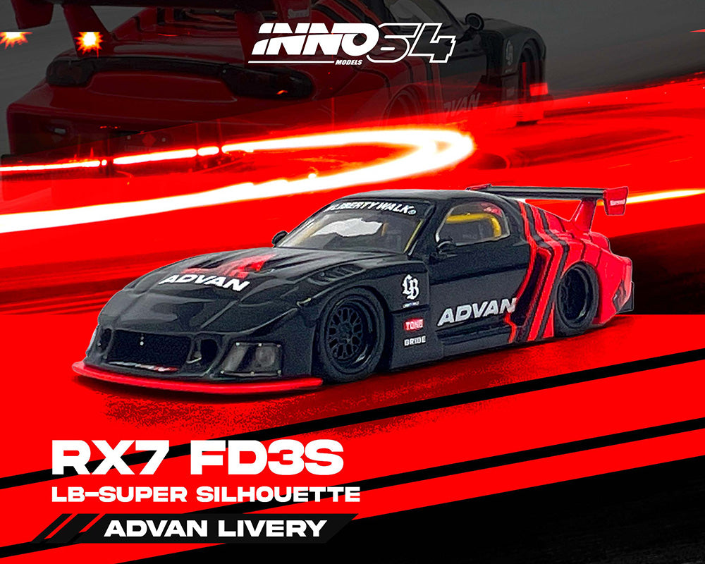 INNO64 1:64 LBWK MAZDA RX7 
(FD3S) LB-SUPER SILHOUETTE