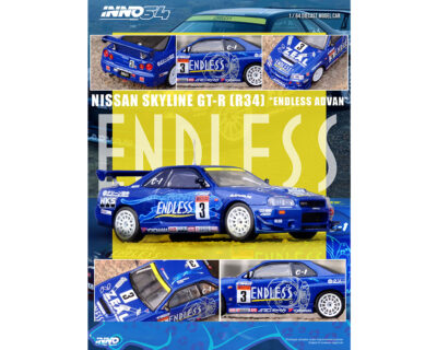(Preorder) Inno Models 1:64 Nissan Skyline GT-R R34 #3 Endless Advan