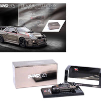 IN64-R34RT-BCH - INNO 1:64 NISSAN SKYLINE GT-R (R34) NISMO R-TUNE BLACK CHROME HOBBY EXPO CHINA 2023 EVENT SPECIAL EDITION