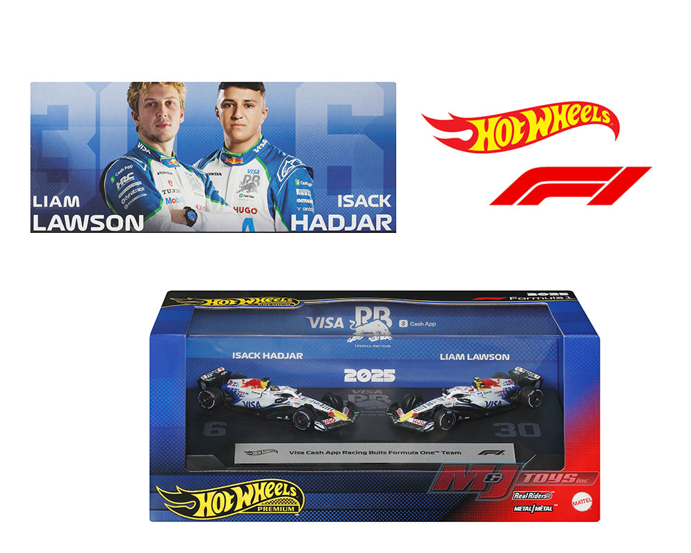 (Preorder) Hot Wheels 1:64 F1 2-Pack 2025 Racing Premium Team McLaren Oscar Piastri #81 / Lando Norris #4