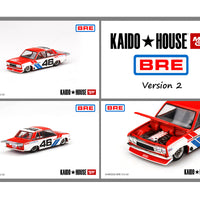 Kaido House x Mini GT 1:64 Datsun 510 Pro Street BRE #46 Version 2 Matte White