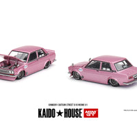 Kaido House x Mini GT 1:64 Datsun 510 Street KAIDO GT V1 PINK