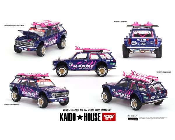 (Preorder) Kaido House x Mini GT 1:64 Datsun 510 4×4 Wagon Kaido Offroad