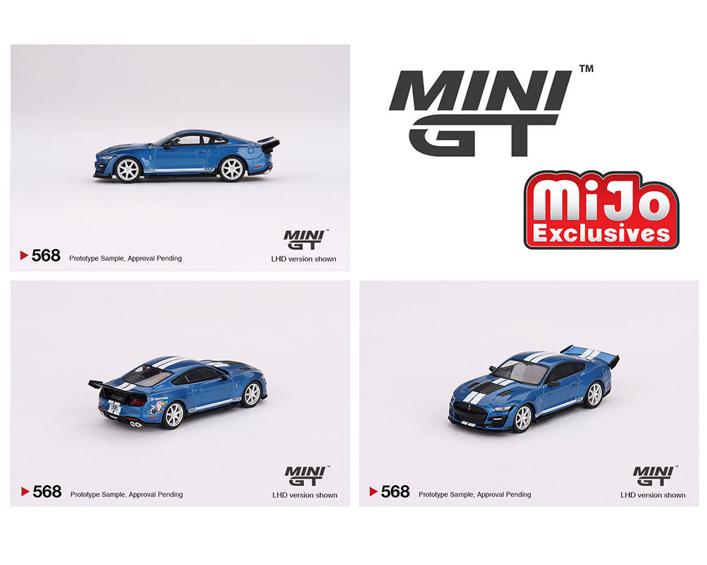 Mini GT 1:64 Shelby GT500 Dragon Snake Concept – Ford Performance Blue – Mijo Exclusives