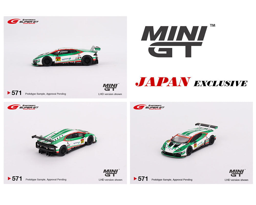 Mini GT 1:64 Japan Exclusive Super GT 2022 Lamborghini Huracán GT3 EVO #87 JLOC