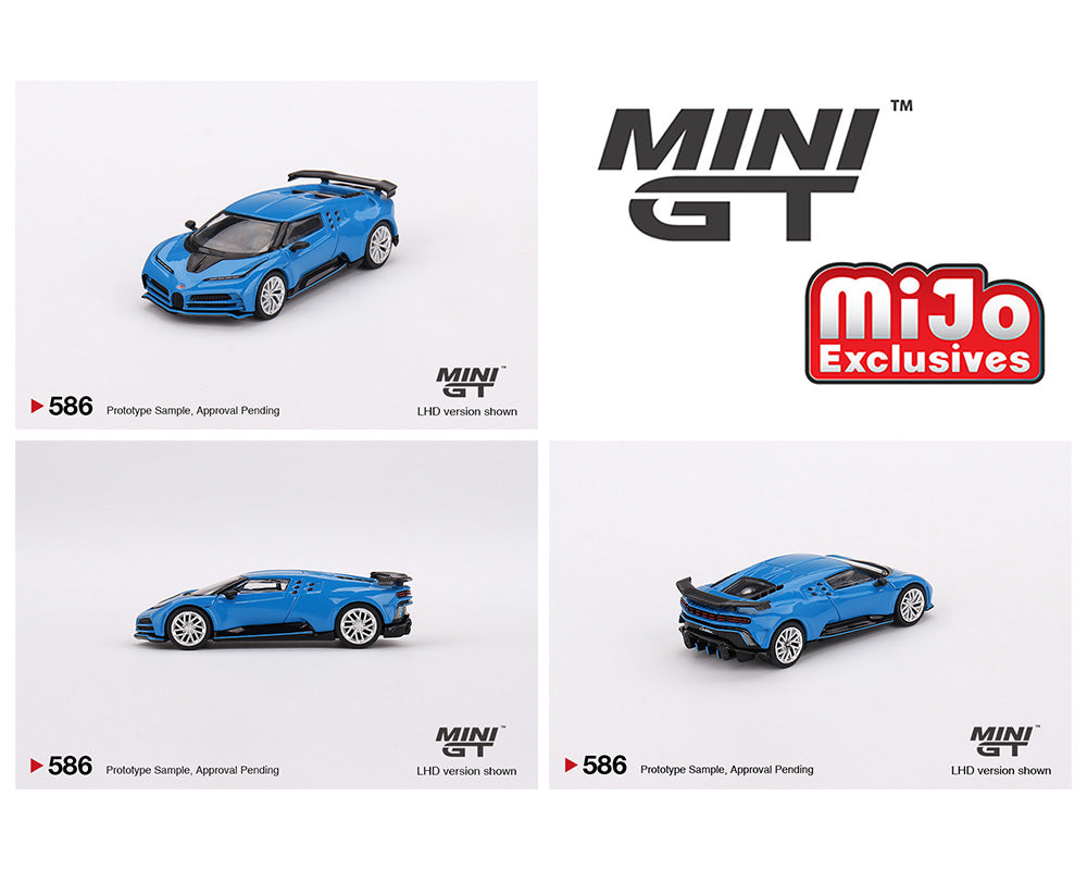 Mini GT 1:64 Bugatti Centodieci – Blu Bugatti – LHD – MiJo Exclusives