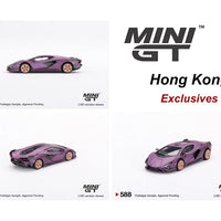 Mini GT 1:64 Lamborghini Sián FKP 37 – Matte Viola SE30 – Hong Kong Exclusive