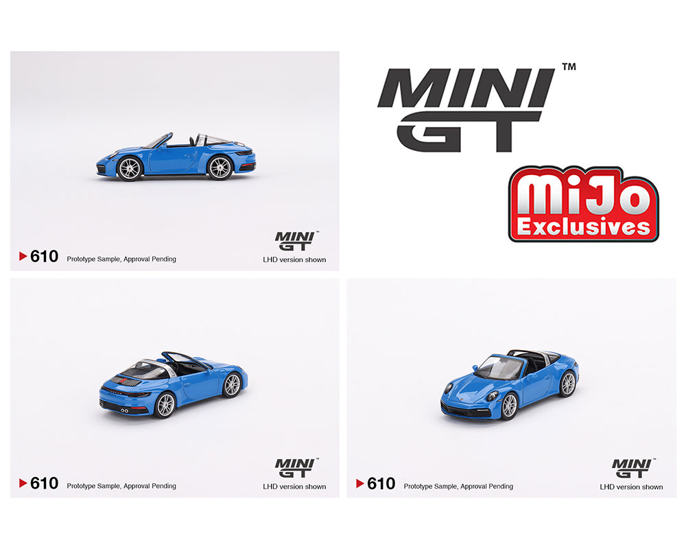 Mini GT 1:64 Porsche 911 Targa 4S – Shark Blue