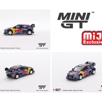 Mini GT 1:64 Ford Puma Rally1 #42 M-Sport Ford WRT – 2022 Rally Italia Sardegna 2nd Place – MiJo Exclusives
