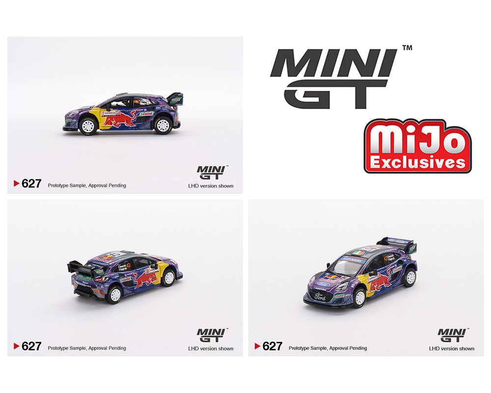 Mini GT 1:64 Ford Puma Rally1 #42 M-Sport Ford WRT – 2022 Rally Italia Sardegna 2nd Place – MiJo Exclusives