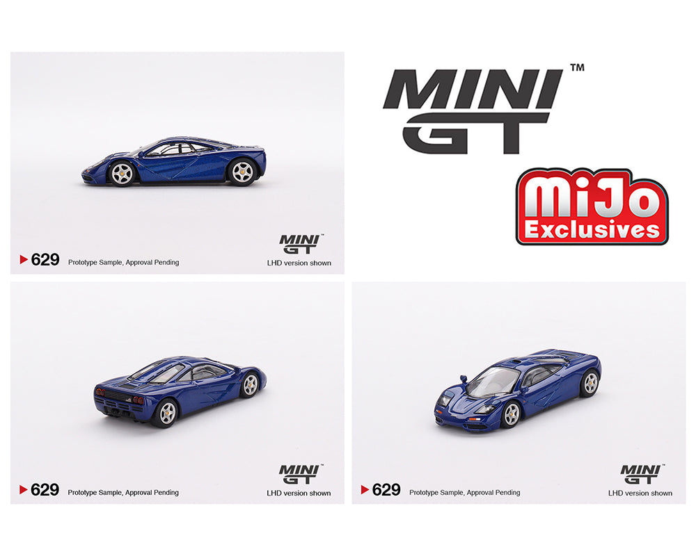 Mini GT 1:64 McLaren F1 – Cobalt Blue – MiJo Exclusives