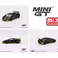 Mini GT 1:64 Lamborghini Huracán STO Nero Noctis – MiJo Exclusives