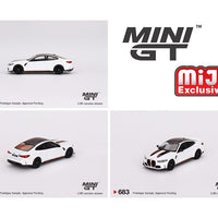 Mini GT 1:64 BMW M4 CSL – Alpine White- MiJo Exclusives