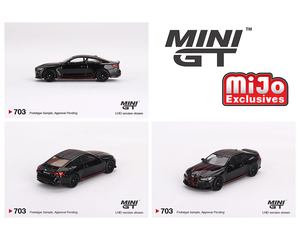 Mini GT 1:64 BMW M4 CSL – Black Sapphire – MiJo Exclusives