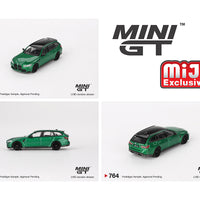 Mini GT 1:64 BMW M3 Competition Touring Isle of Man – Green Metallic – MiJo Exclusives