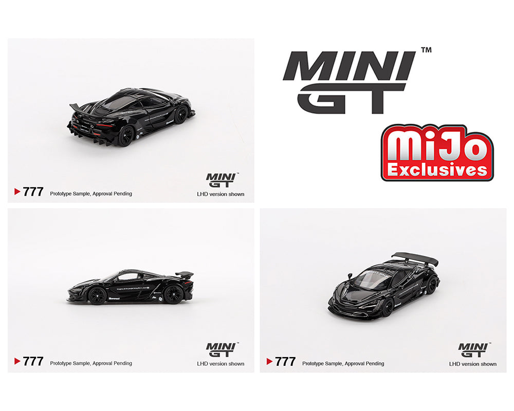 Preorder) Mini GT 1:64 McLaren 720S LB★Works – Black- Mijo Exclusives