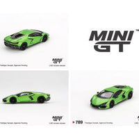 (Preorder) Mini GT 1:64 Lamborghini Revuelto – Verde Selvans Green –