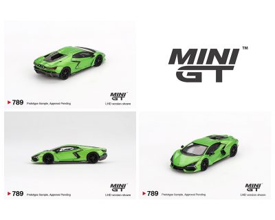 (Preorder) Mini GT 1:64 Lamborghini Revuelto – Verde Selvans Green –