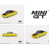 (Preorder) Mini GT 1:64 Lincoln Capri Custom Hot Rod 1954 – Lime Yellow- Mijo Exclusives