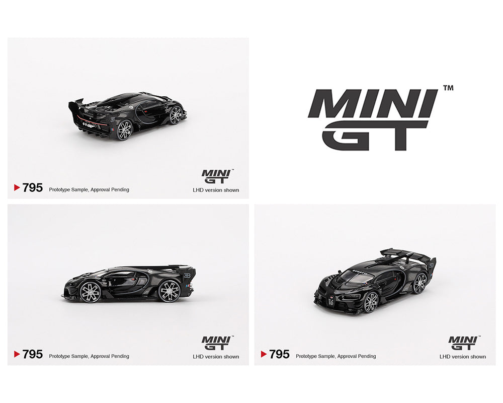 (Preorder) Mini GT 1:64 Bugatti Vision Gran Turismo – Black – Mijo Exclusives