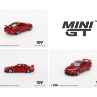 (Preorder) Mini GT 1:64 Nissan Skyline GT-R (R34) V-Spec Active Red- Mijo Exclusives