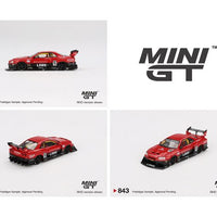 (Preorder) Mini GT 1:64 Nissan LB-ER34 Super Silhouette SKYLINE – Red/Black –