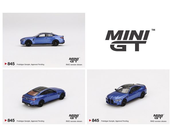 (Preorder) Mini GT 1:64 BMW M4 Competition (G82) – Portimao Blue-