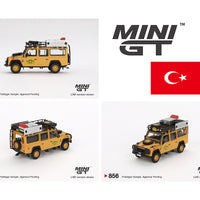 (Preorder) Mini GT 1:64 Land Rover Defender 110 1989 Camel Trophy Amazon Team Turkey – TURKEY Exclusives