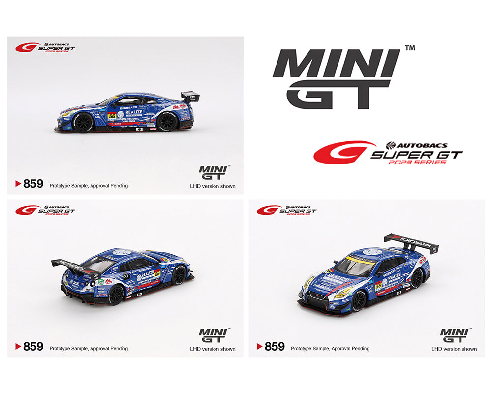 (Preorder) Mini GT 1:64 Japan Exclusive Nissan GT-R NISMO GT3 #56 ” REALIZE NISSAN MECHANIC CHALLENGE GT-R” KONDO RACING 2023 SUPER GT SERIES