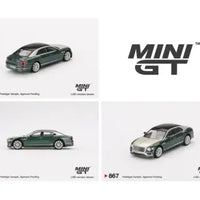 (Preorder) Mini GT 1:64 Bentley Flying Spur – White Sand Verdant