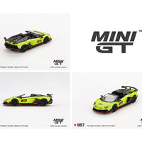 (Preorder) Mini GT 1:64 Lamborghini Aventador SVJ 63 Roadster – Verde Shock