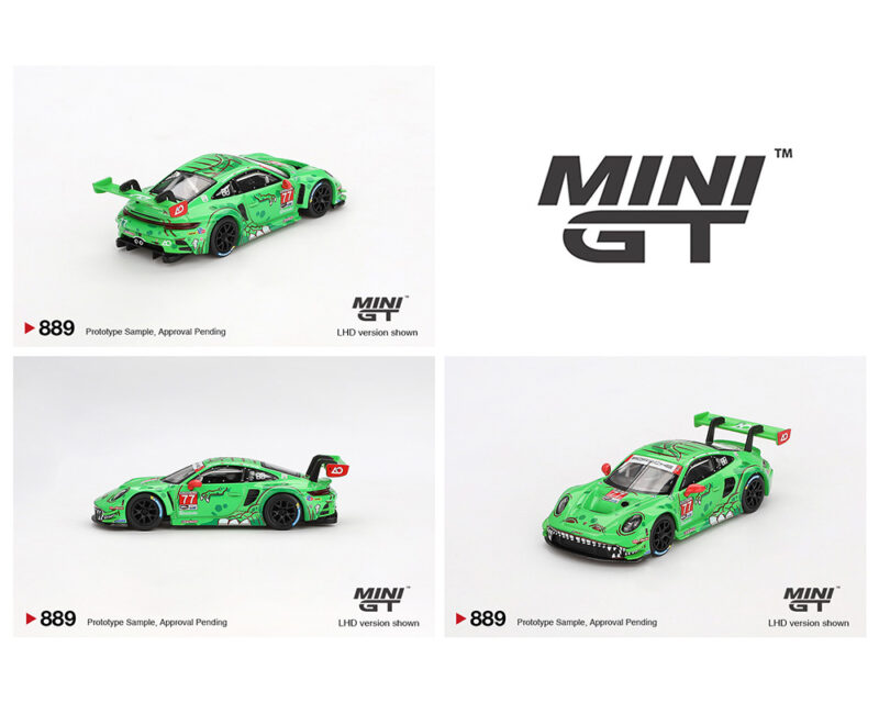 (Preorder) Mini GT 1:64 Porsche 911 GT3 R #77 AO Racing 2024 IMSA Daytona 24 Hrs GTD Pro 2nd Place