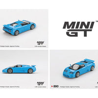 (Preorder) Mini GT 1:64 Bugatti EB110 Super Sport – Blue