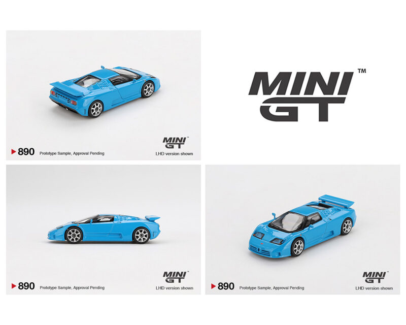 (Preorder) Mini GT 1:64 Bugatti EB110 Super Sport – Blue